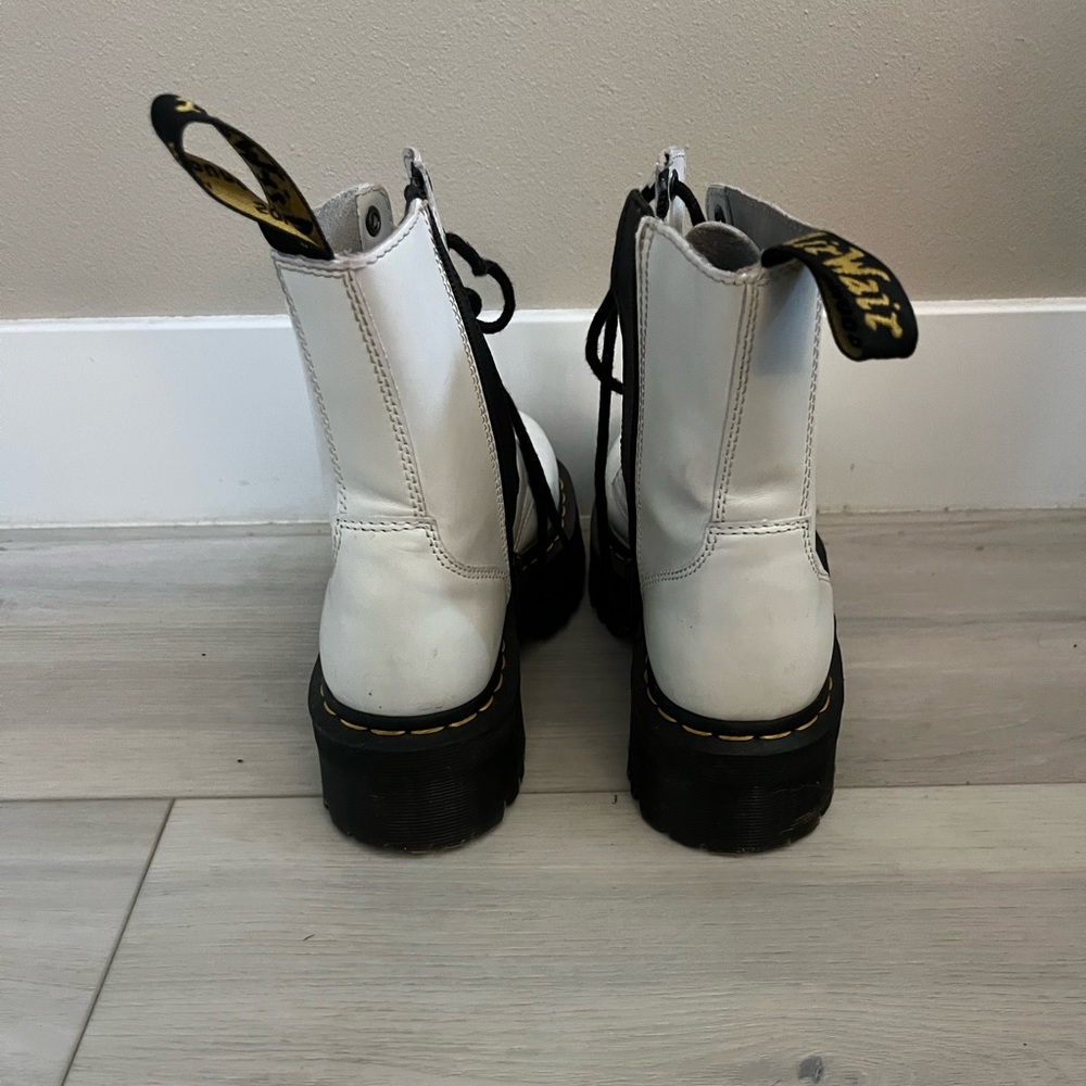 White Platform Doc Martens